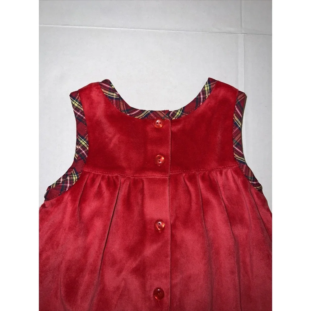 First‎ Impressions Baby Girls Red Velour Christmas Dress w/ Shrug 3-6 Months New